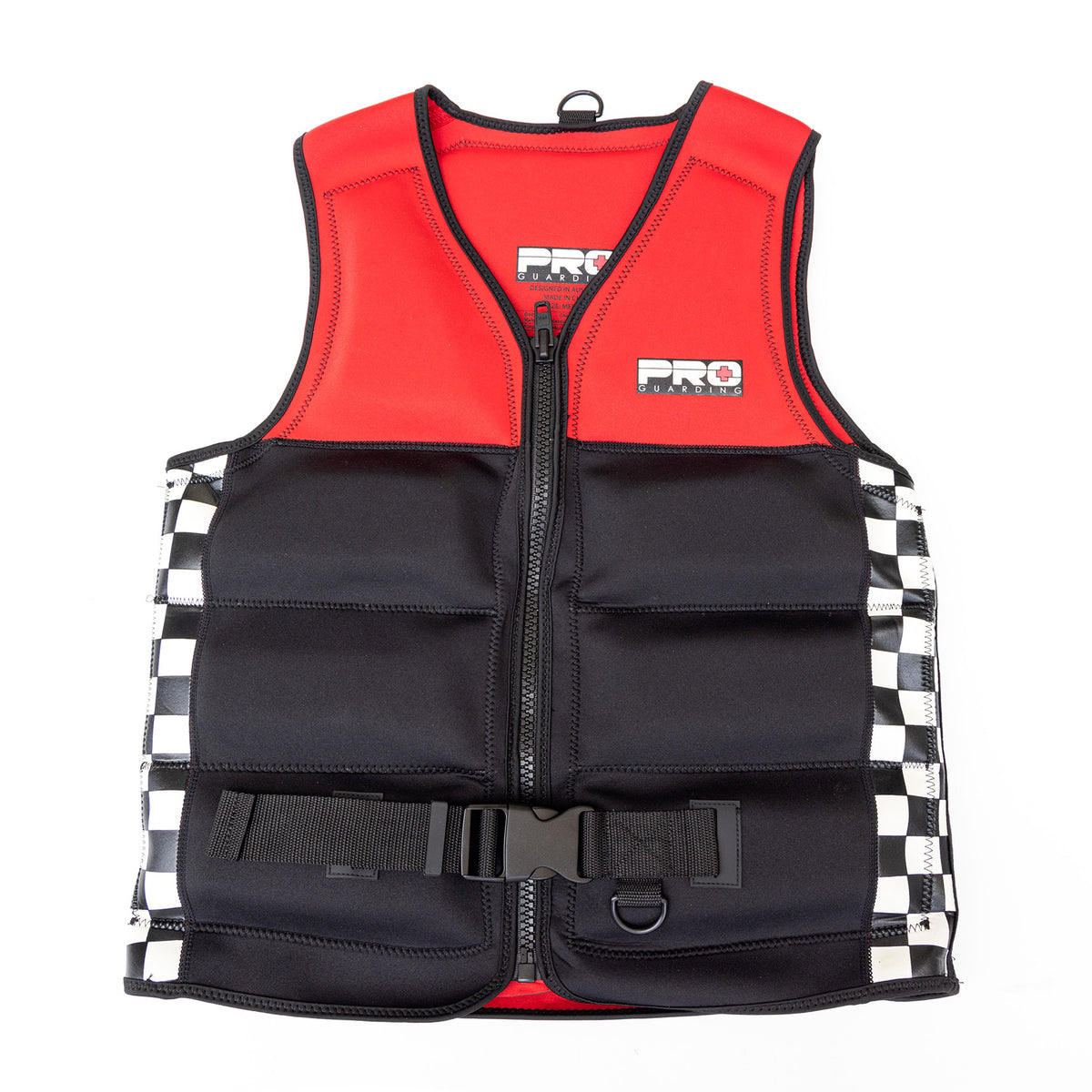 Pro Guarding Jet Ski Life Vest - Black and Red