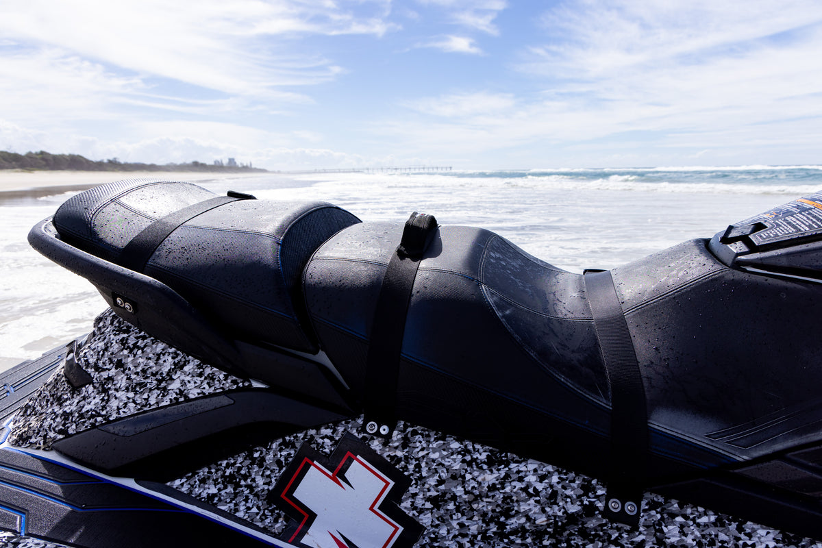 Jet Ski Seat Strap & Handle - All Black