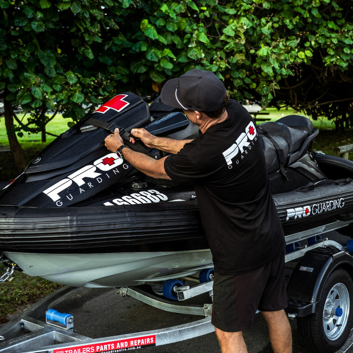 Jet Ski Hatch Strap - All Black