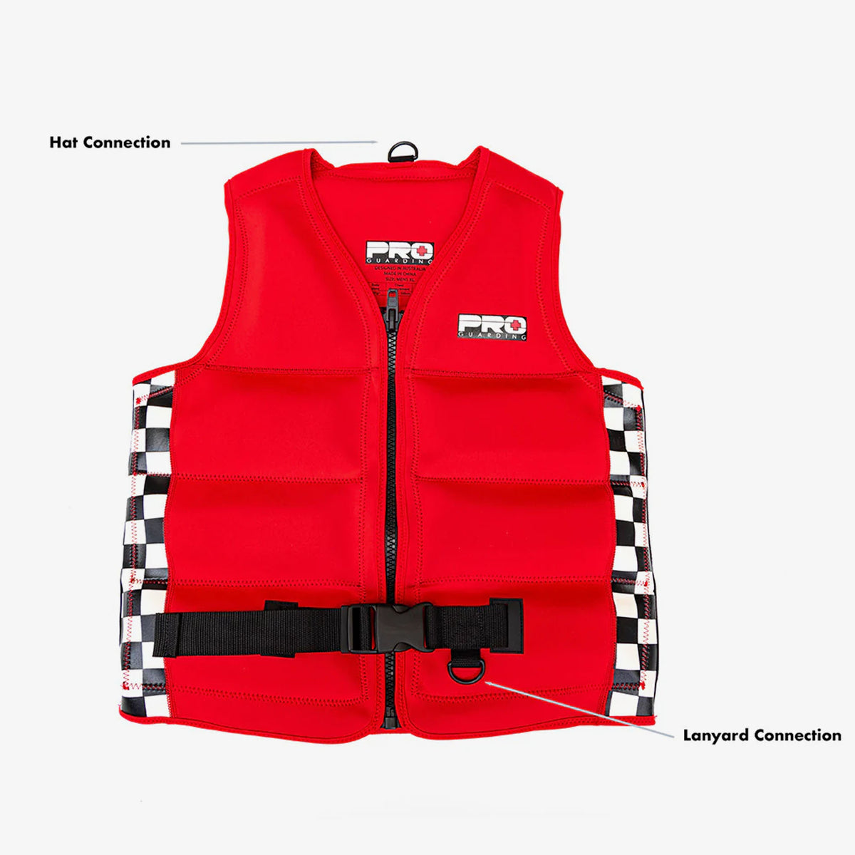 Jet Ski Life Vest - Solid Red