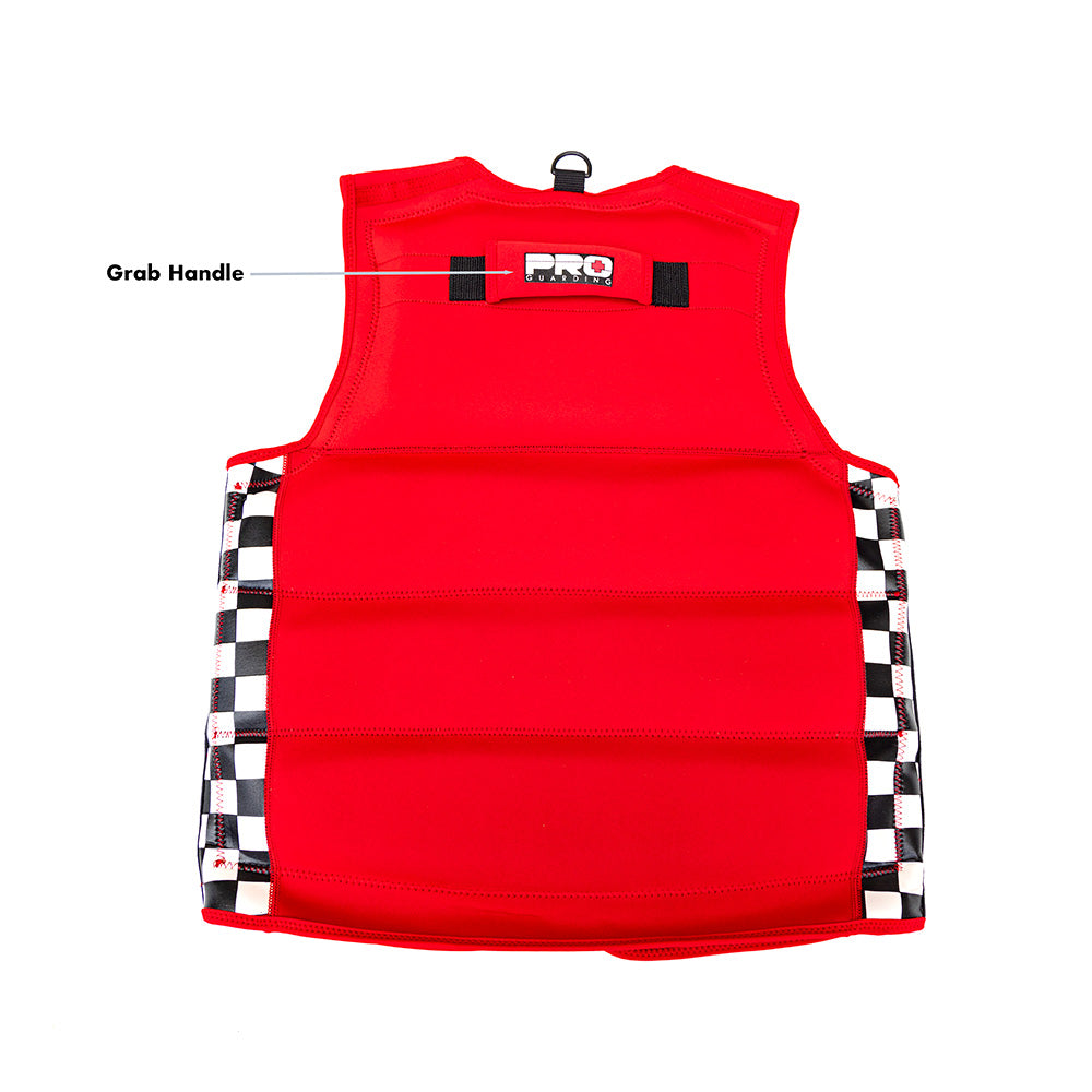 Pro Guarding Jet Ski Life Vest - Solid Red