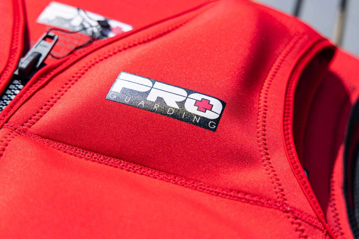 Pro Guarding Jet Ski Life Vest - Solid Red